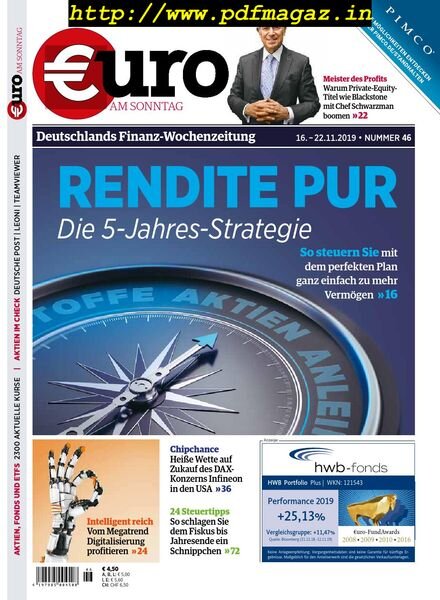 Euro am Sonntag – 16 November 2019 Cover