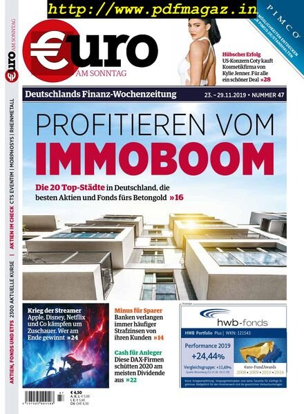 Euro am Sonntag – 23 November 2019 Cover
