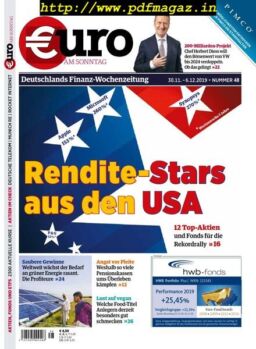 Euro am Sonntag – 30 November 2019