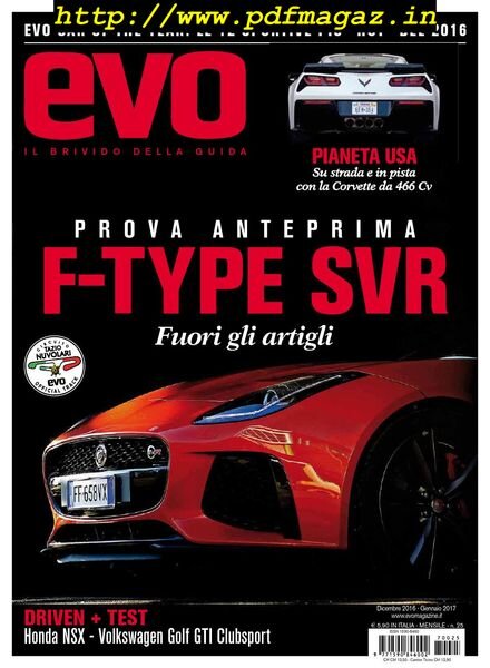 Evo Italia – Gennaio 2017 Cover