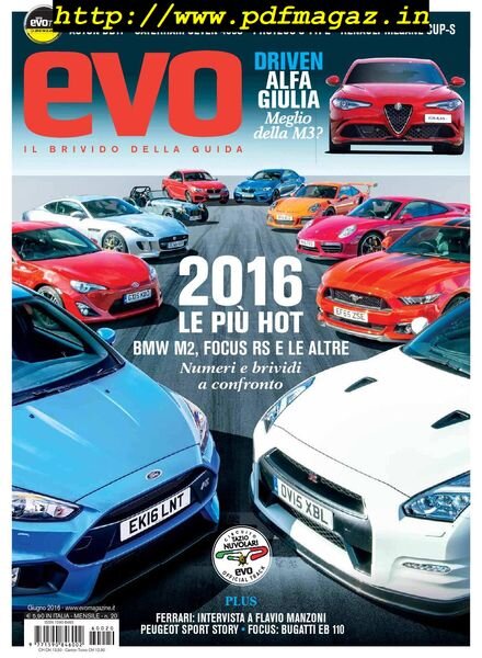 Evo Italia – Giugno 2016 Cover