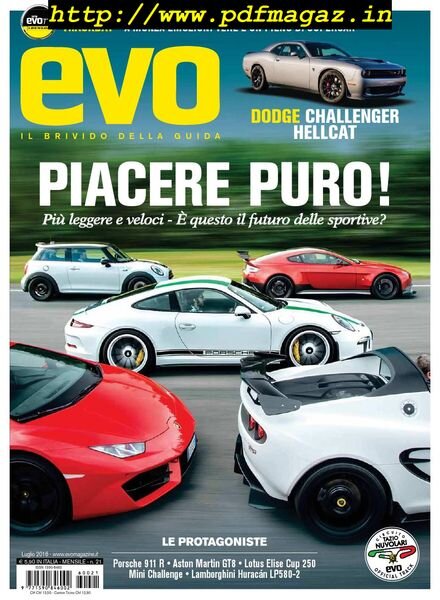 Evo Italia – Luglio 2016 Cover