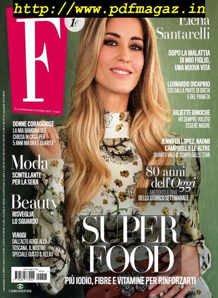 F – 22 Ottobre 2019 Cover