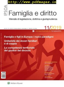 Famiglia e Diritto – Novembre 2019