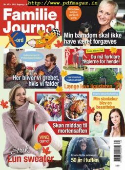 Familie Journal – 04 november 2019