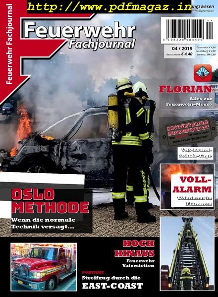 Feuerwehr Fachjournal – Nr.4, 2019 Cover