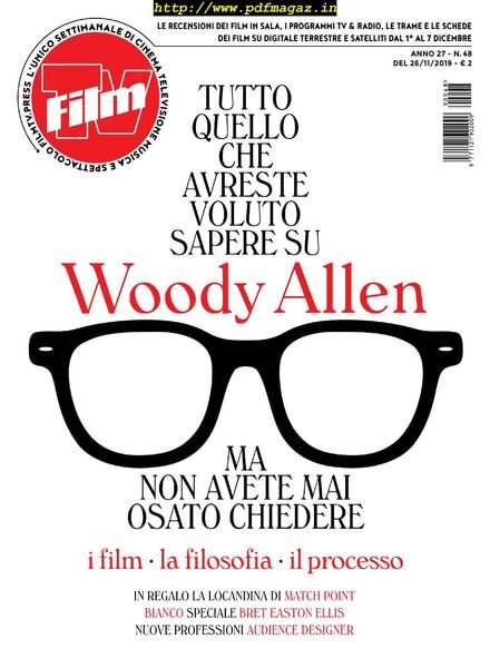 FilmTv – 26 Novembre 2019 Cover