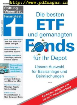 Finanztest – November 2019