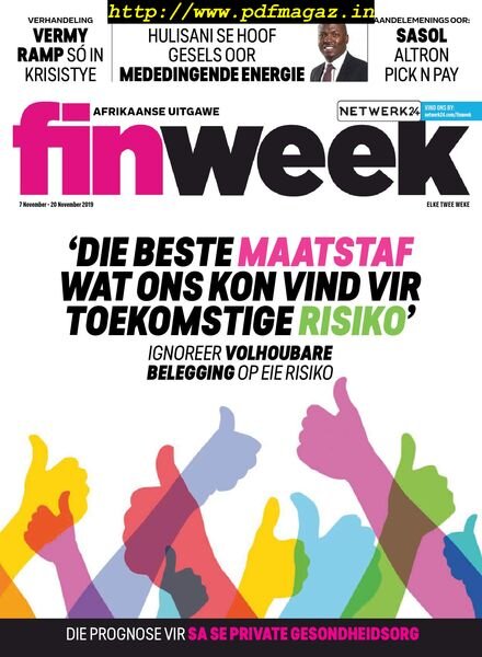 Finweek Afrikaans Edition – November 07, 2019 Cover