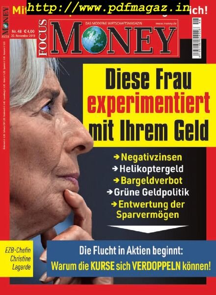 Focus Money – 20 November 2019 Cover