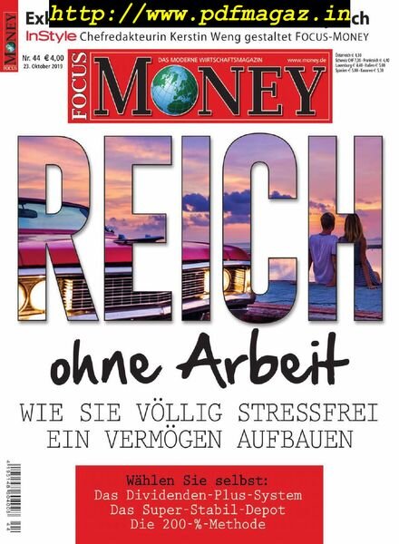 Focus Money – 23 Oktober 2019 Cover