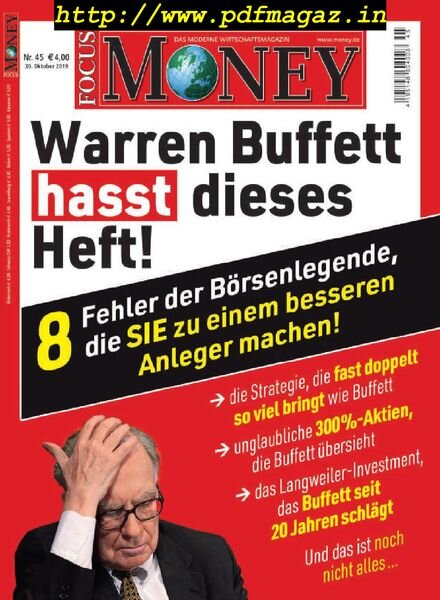 Focus Money – 30 Oktober 2019 Cover