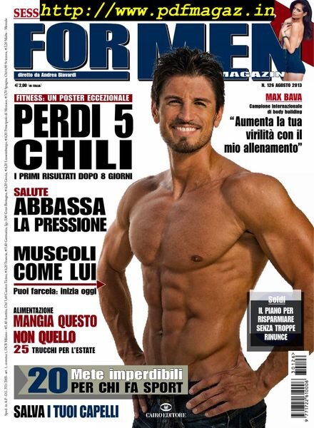 For Men Magazine – Agosto 2013 Cover