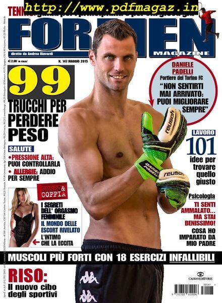 For Men Magazine – Maggio 2015 Cover
