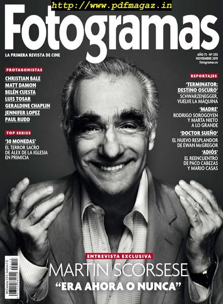 Fotogramas – noviembre 2019 Cover