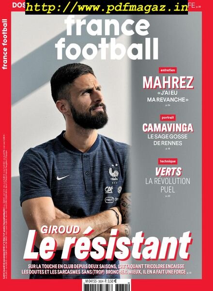 France Football – 12 novembre 2019 Cover