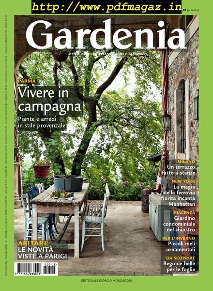 Gardenia – Novembre 2012 Cover