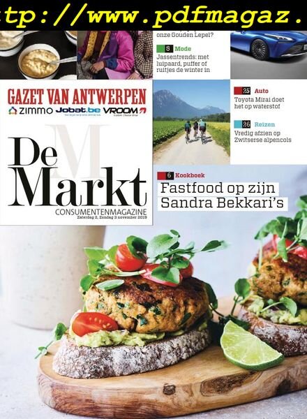 Gazet van Antwerpen De Markt – 02 november 2019 Cover