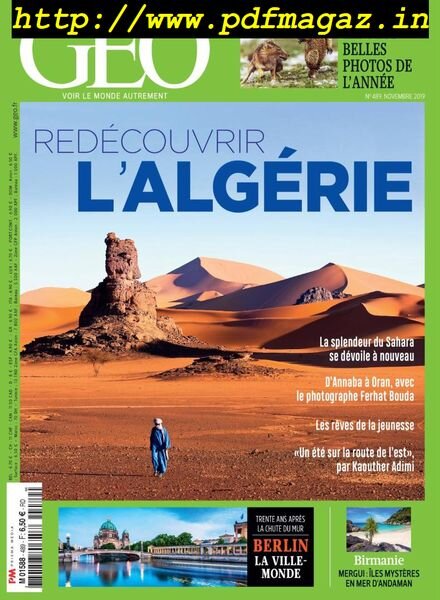 Geo France – Novembre 2019 Cover