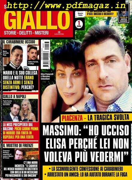 Giallo – 18 Settembre 2019 Cover