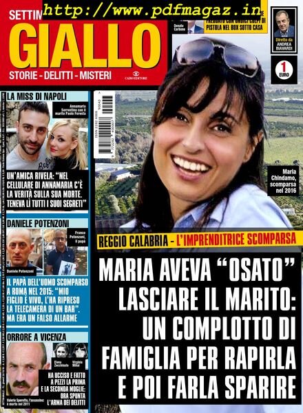 Giallo – 30 Ottobre 2019 Cover