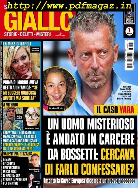Giallo – 9 Ottobre 2019 Cover