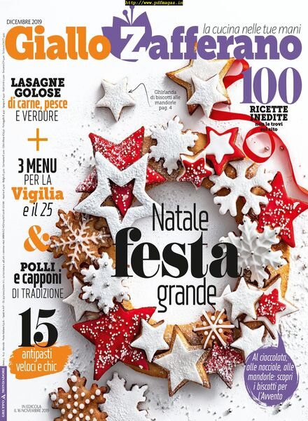 Giallo Zafferano – dicembre 2019 Cover