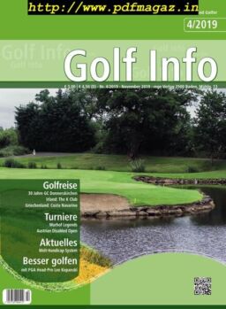 Golf Info – November 2019