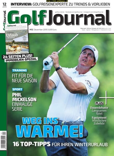 Golf Journal – Dezember 2019 Cover