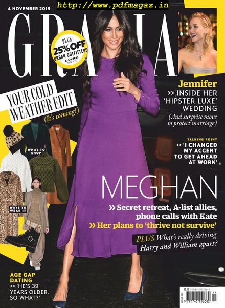 Grazia UK – 04 November 2019 Cover