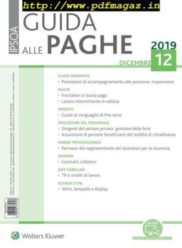 Guida alle paghe – Dicembre 2019