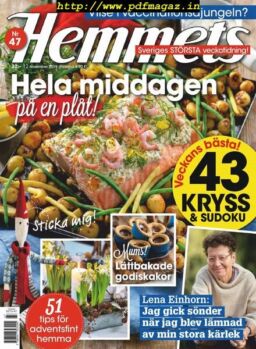 Hemmets Veckotidning – 12 november 2019