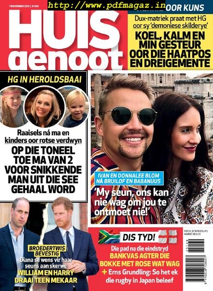 Huisgenoot – 07 November 2019 Cover