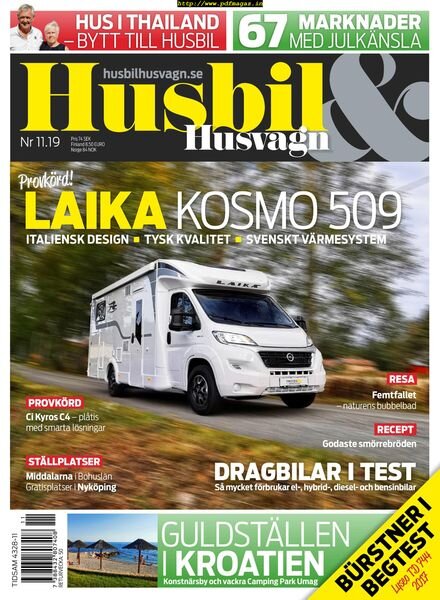 Husbil & Husvagn – 12 november 2019 Cover