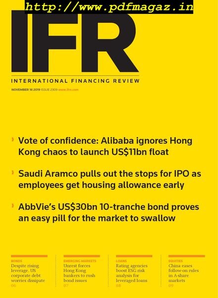 IFR Magazine – November 16, 2019 Cover