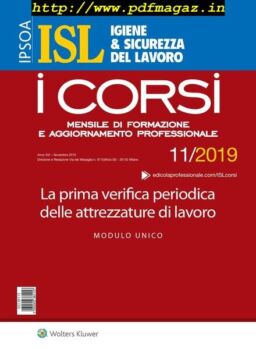 Igiene & Sicurezza del Lavoro Corsi – Novembre 2019