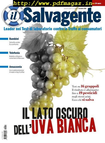 il Salvagente – Novembre 2019 Cover