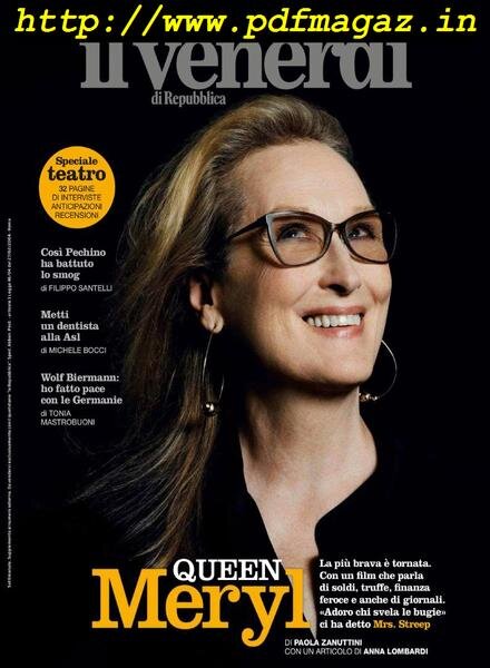 Il Venerdi di Repubblica – 4 Ottobre 2019 Cover