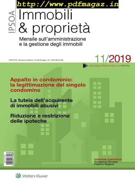 Immobili & proprieta – Novembre 2019 Cover