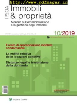 Immobili & proprieta – Ottobre 2019