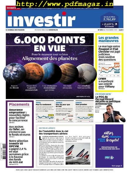 Investir – 2 Novembre 2019 Cover