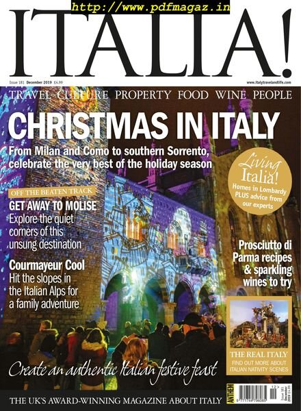 Italia! Magazine – December 2019 Cover
