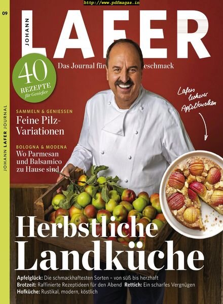 Johann Lafer Journal – Oktober 2019 Cover