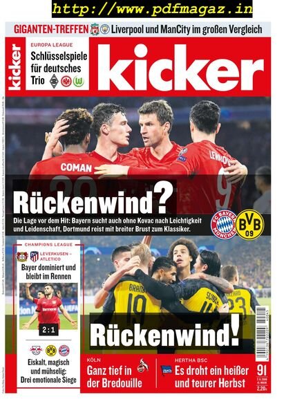 Kicker – 07 November 2019 Cover
