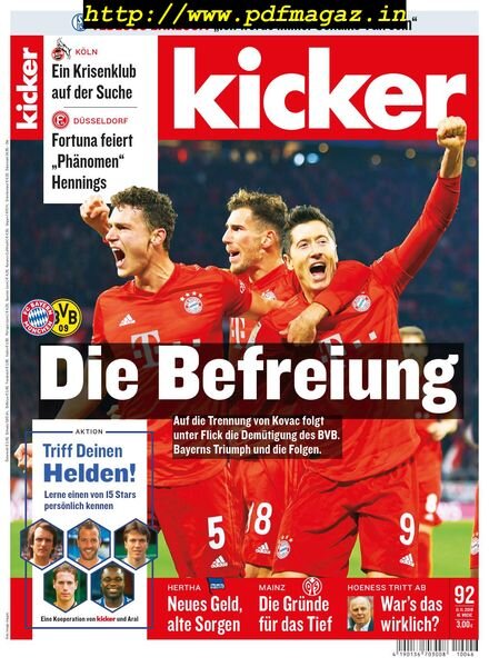 Kicker – 11 November 2019 Cover