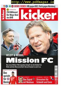 Kicker – 21 November 2019