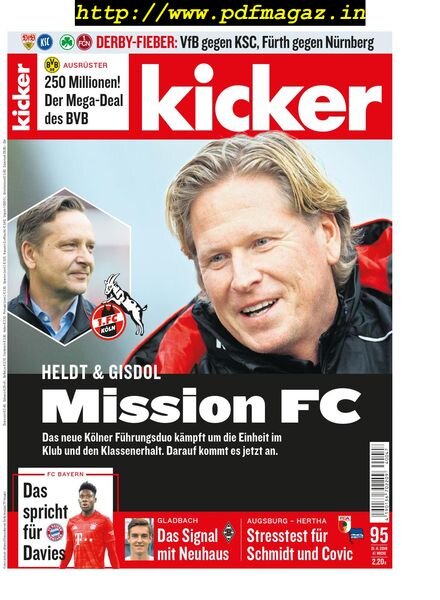 Kicker – 21 November 2019 Cover