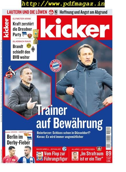 Kicker – 31 Oktober 2019 Cover