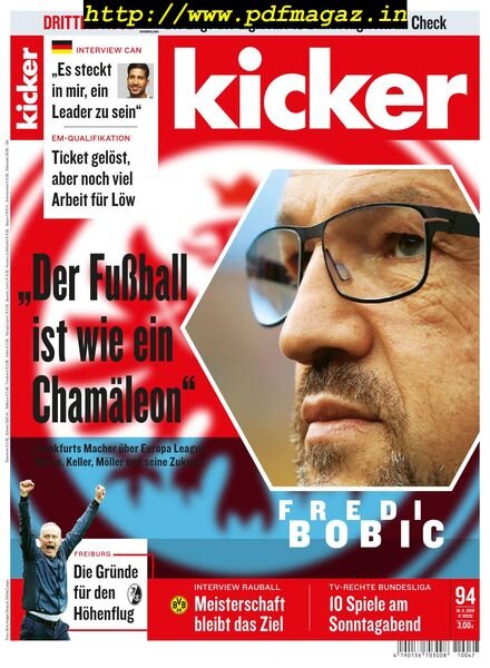 kicker Sportmagazin – November 2019 Cover