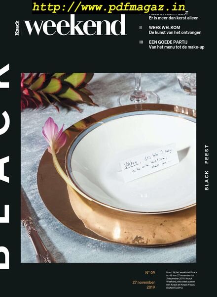 Knack Weekend – 27 November 2019 Cover